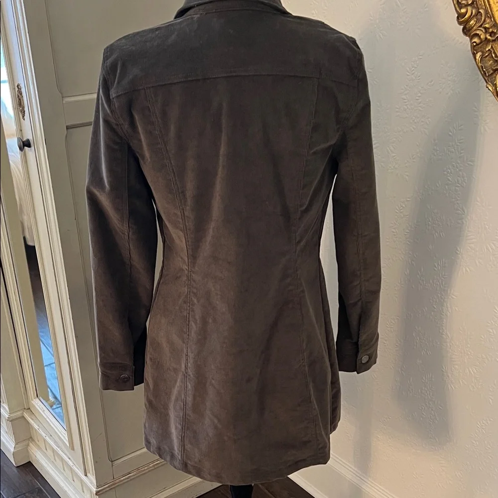 House of Harlow 1960 Dark Olive Corduroy  Utility Jacket - Picture 5 of 6